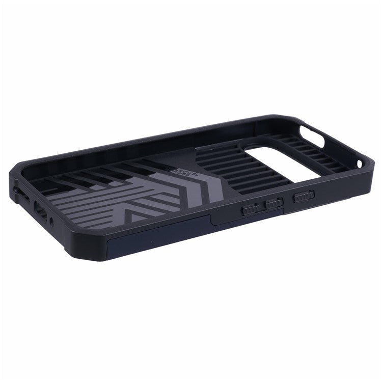 For Google Pixel 9 Pro XL Kickstand Case Slide Lens Lid PC+TPU Phone Cover with Card Holder - Navy Blue