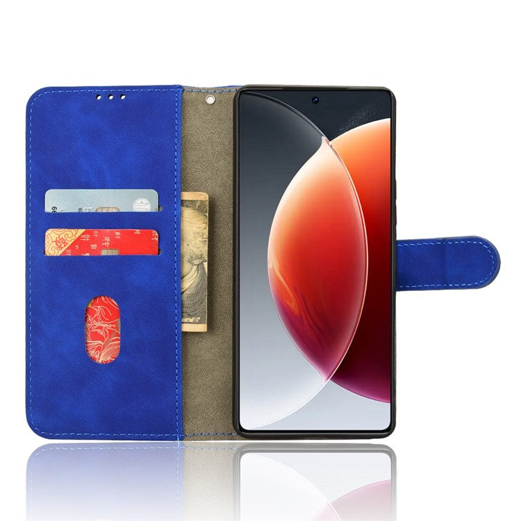 For TECNO Camon 30 Pro 5G Case Skin-Feel Leather Phone Cover - Blue