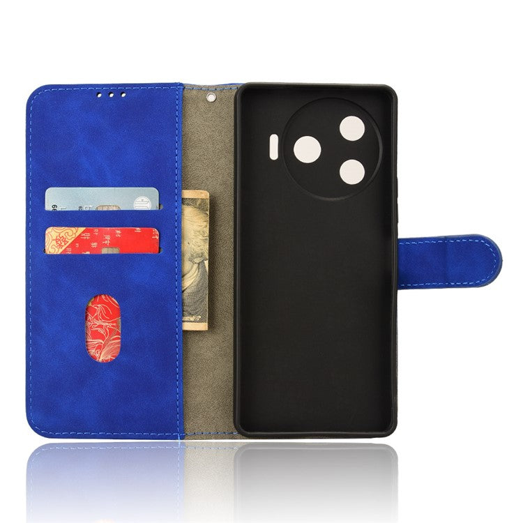 For TECNO Camon 30 Pro 5G Case Skin-Feel Leather Phone Cover - Blue