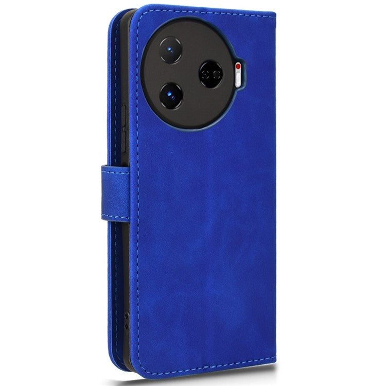 For TECNO Camon 30 Pro 5G Case Skin-Feel Leather Phone Cover - Blue