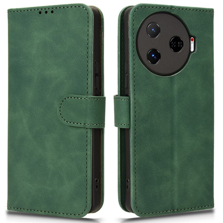 For TECNO Camon 30 Pro 5G Case Skin-Feel Leather Phone Cover - Green
