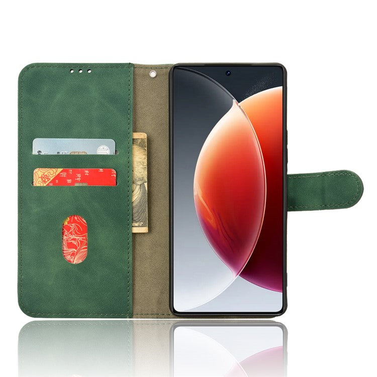 For TECNO Camon 30 Pro 5G Case Skin-Feel Leather Phone Cover - Green