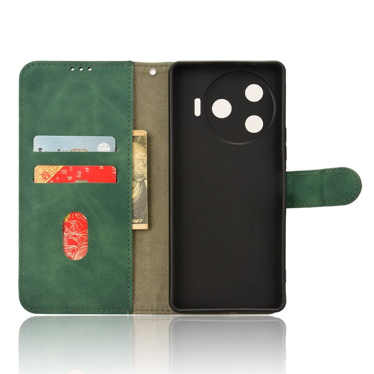 For TECNO Camon 30 Pro 5G Case Skin-Feel Leather Phone Cover - Green