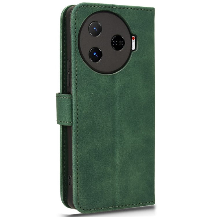 For TECNO Camon 30 Pro 5G Case Skin-Feel Leather Phone Cover - Green