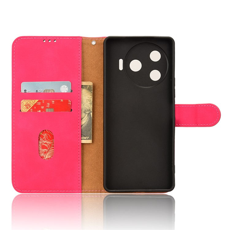 For TECNO Camon 30 Pro 5G Case Skin-Feel Leather Phone Cover - Rose