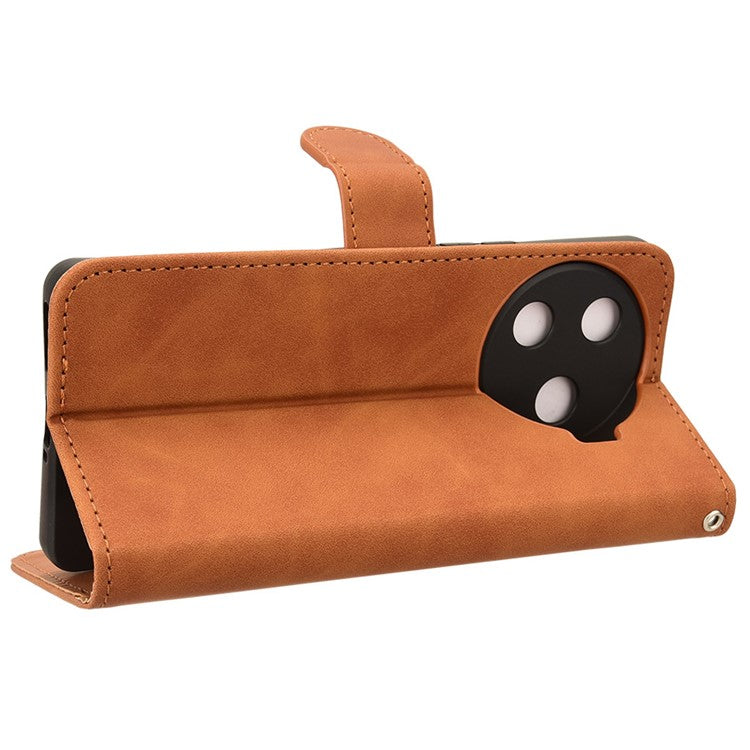 For TECNO Camon 30 Pro 5G Case Skin-Feel Leather Phone Cover - Brown