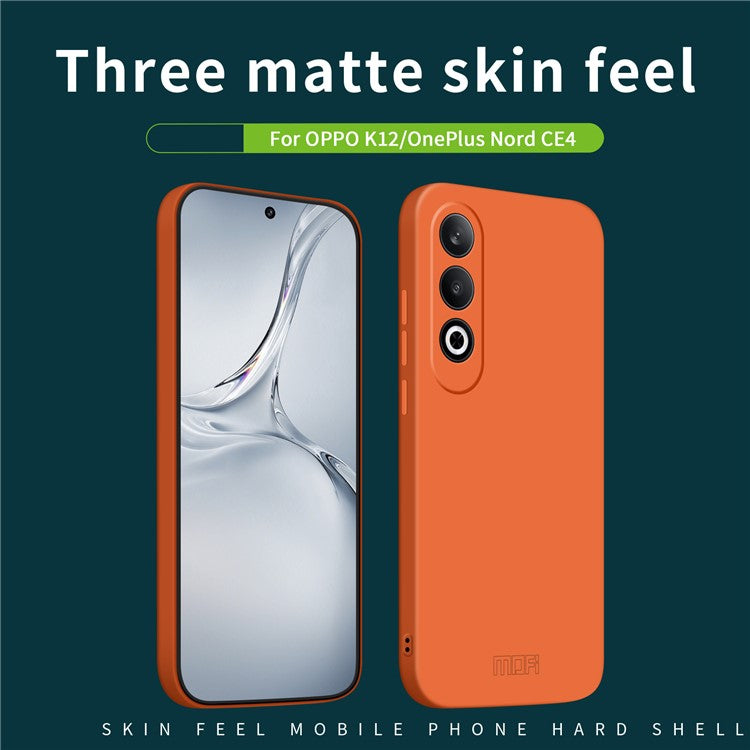 MOFI JK Qin Series For Oppo K12 / OnePlus Nord CE4 5G Case TPU+Acrylic Phone Back Cover - Grey