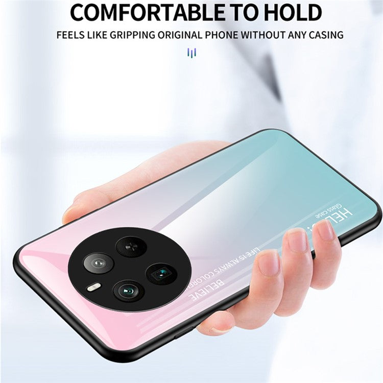 For Realme 12 Pro 5G / 12 Pro+ 5G Case Anti-Drop Tempered Glass Phone Cover - Black