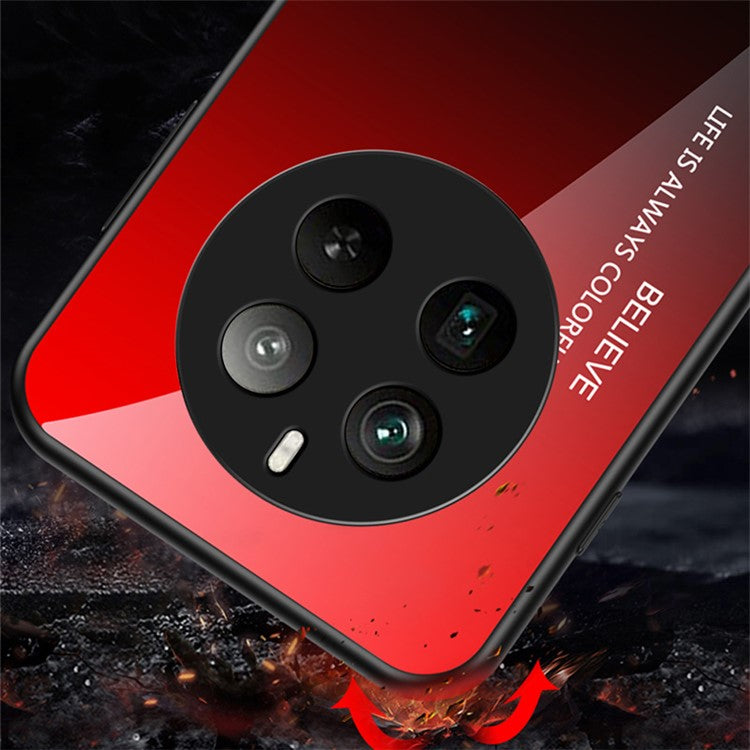 For Realme 12 Pro 5G / 12 Pro+ 5G Case Anti-Drop Tempered Glass Phone Cover - Black