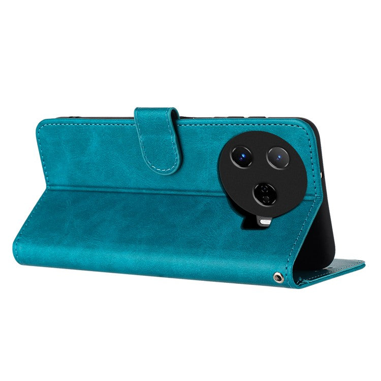 For TECNO Camon 30 Pro 5G Case Business Leather Stand Wallet Shockproof Phone Cover - Green