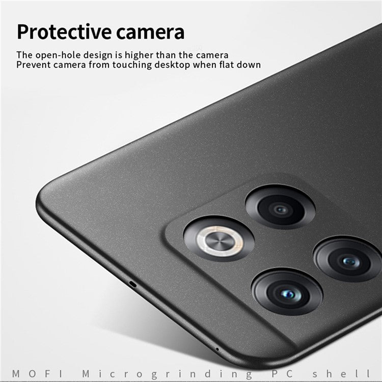MOFI Shield Matte Series for OnePlus Ace Pro 5G / 10T 5G Ultra Slim Phone Case Drop-proof Hard PC Protective Back Cover - Grey