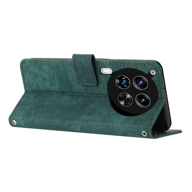 For TECNO Camon 30 4G / 5G Wallet Case Anti-Drop Imprinted PU Leather Flip Phone Cover - Green