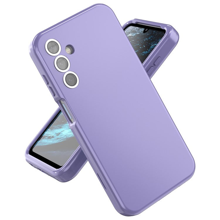GW03 For Samsung Galaxy A15 5G Case TPU + PC Phone Cover Dual Layer Shockproof - Light Purple