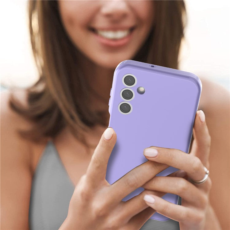 GW03 For Samsung Galaxy A15 5G Case TPU + PC Phone Cover Dual Layer Shockproof - Light Purple