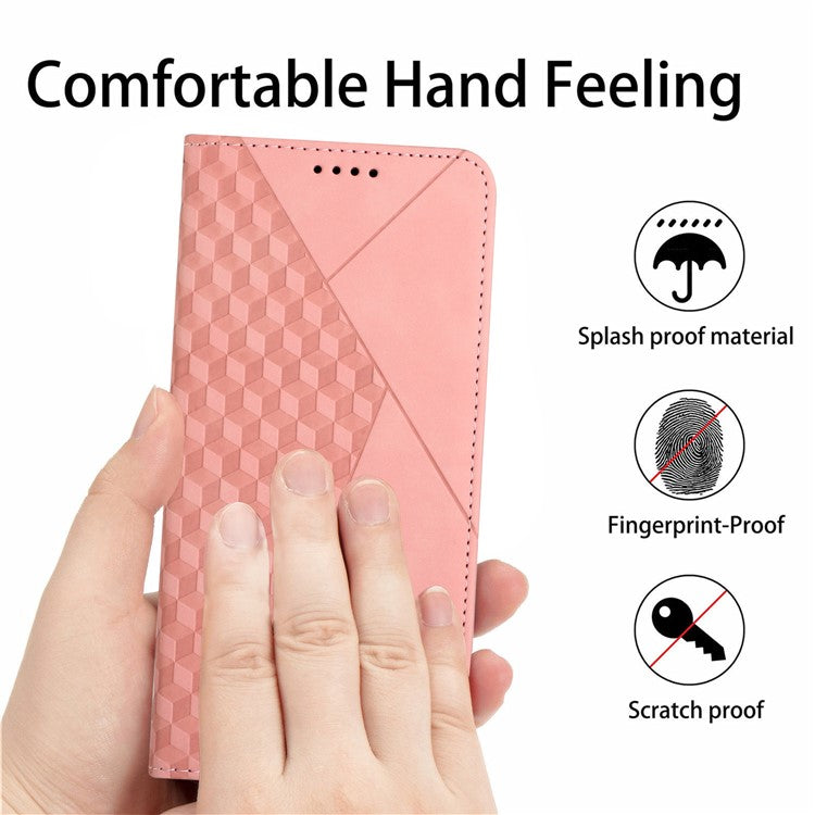 For Samsung Galaxy M55 5G / C55 5G / F55 5G Wholesale Phone Case Magnetic Closure PU Leather Phone Stand Cover - Rose Gold