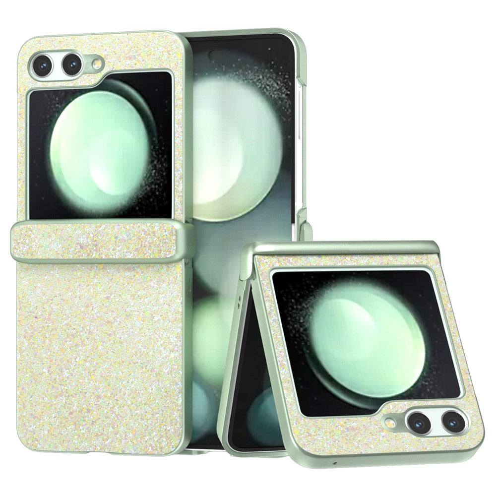 For Samsung Galaxy Z Flip7 FE 5G / Z Flip6 5G Phone Case Wholesale PC+PU Leather Phone Shell - Yellow