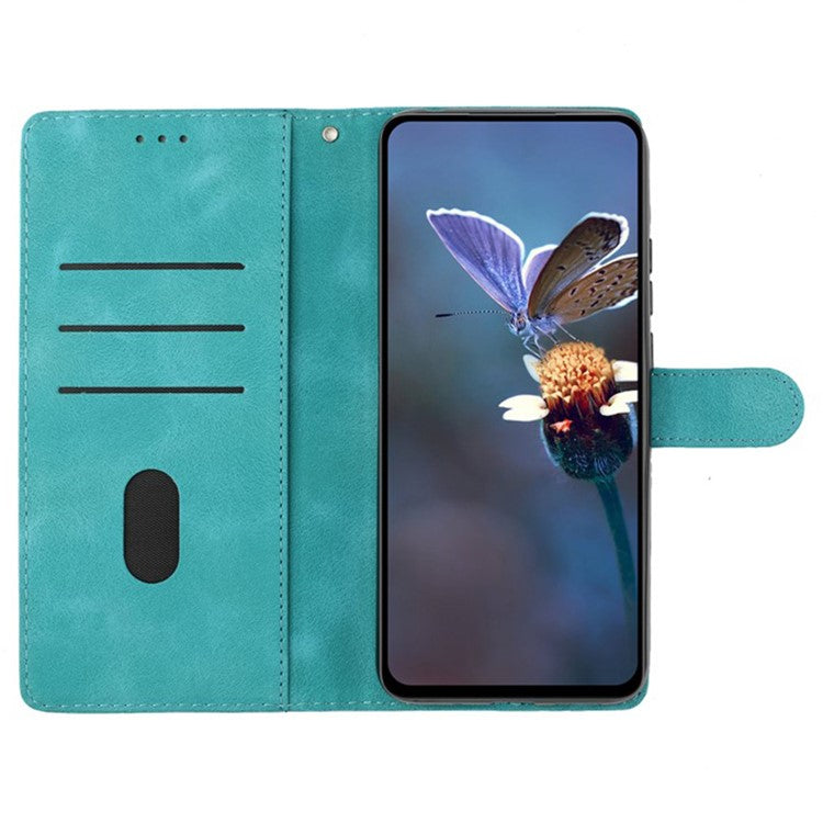 For Google Pixel 8a Wholesale Magnetic Phone Case PU Leather Stand Phone Cover Wallet - Sky Blue