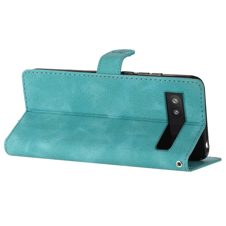 For Google Pixel 8a Wholesale Magnetic Phone Case PU Leather Stand Phone Cover Wallet - Sky Blue