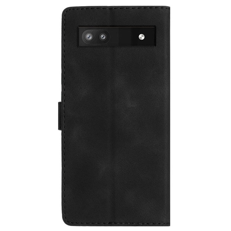 For Google Pixel 8a Wholesale Magnetic Phone Case PU Leather Stand Phone Cover Wallet - Black