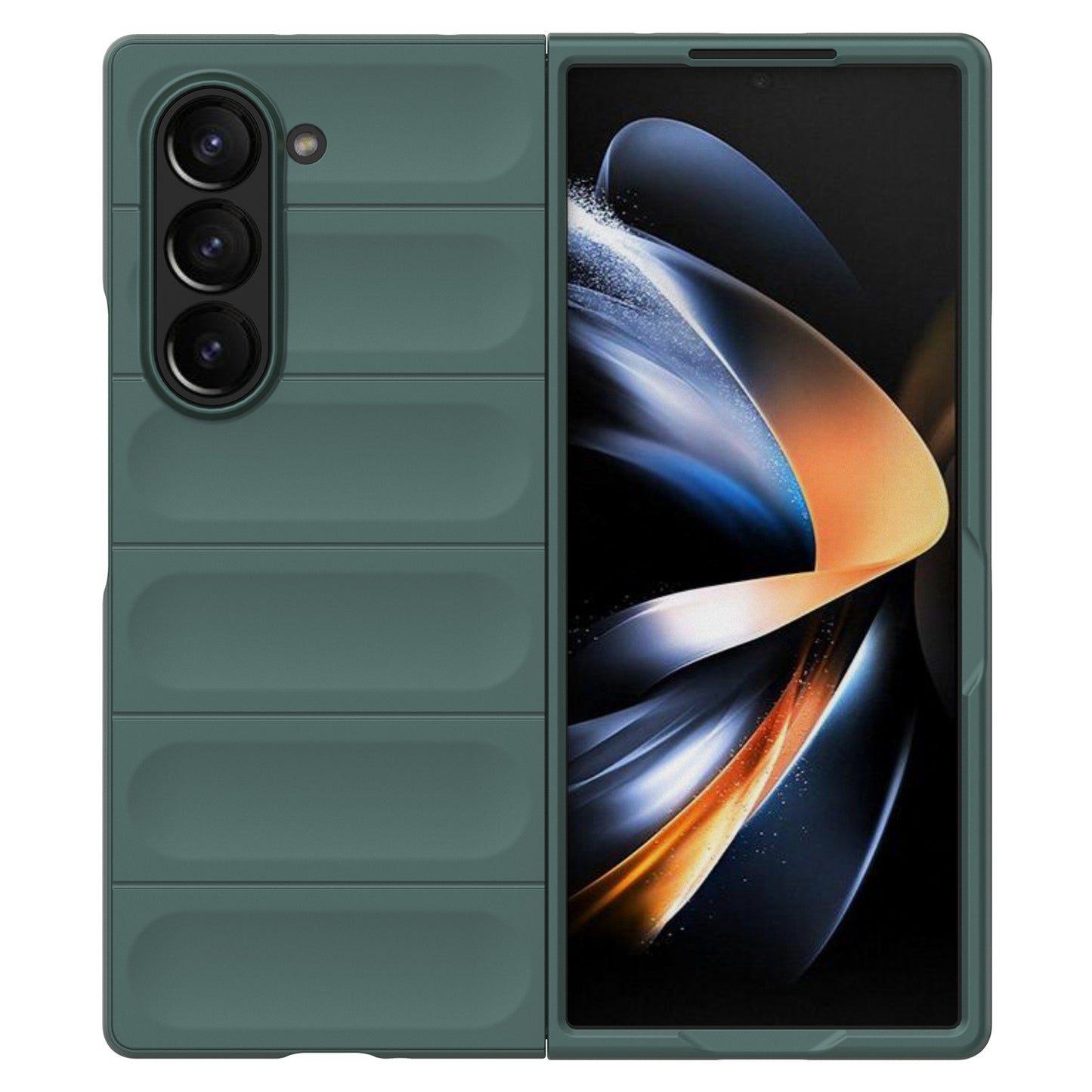 For Samsung Galaxy Z Fold6 5G Case Rugged Hard PC Folding Phone Cover - Green