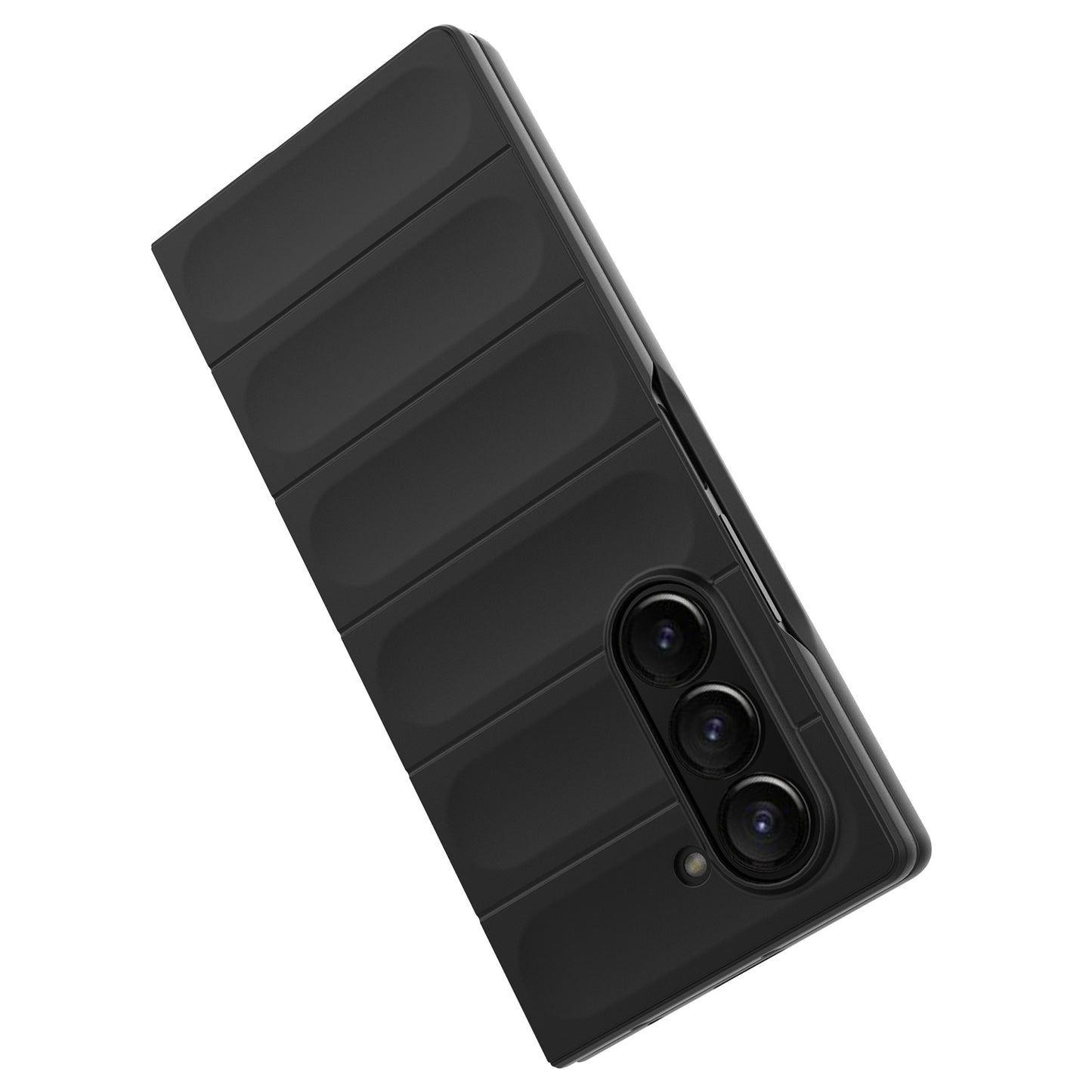 For Samsung Galaxy Z Fold6 5G Case Rugged Hard PC Folding Phone Cover - Dark Grey