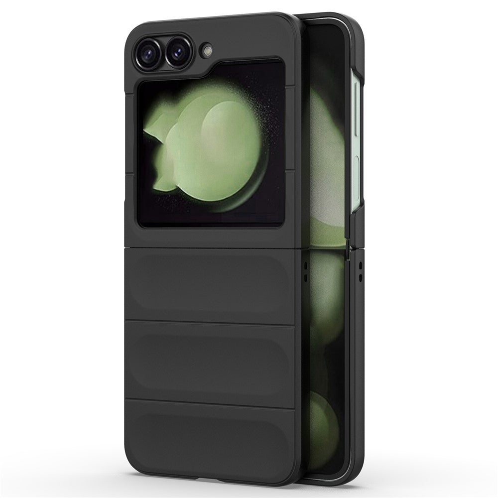 For Samsung Galaxy Z Flip7 FE 5G / Z Flip6 5G Case Rugged Back Hard PC Phone Cover - Black