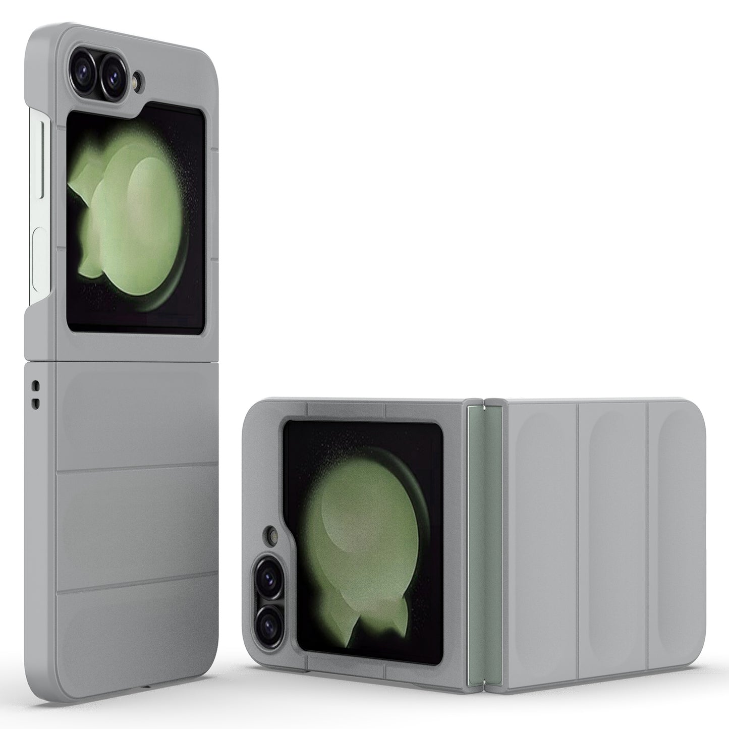 For Samsung Galaxy Z Flip6 5G Case Rugged Back Hard PC Phone Cover - Light Grey