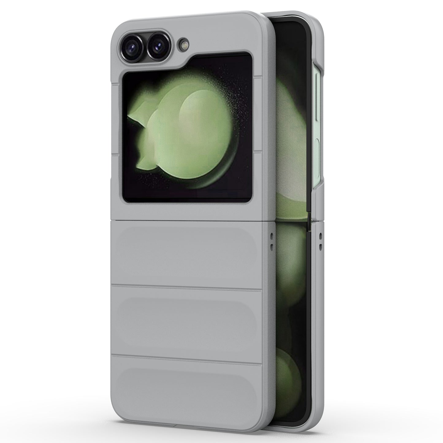 For Samsung Galaxy Z Flip6 5G Case Rugged Back Hard PC Phone Cover - Light Grey