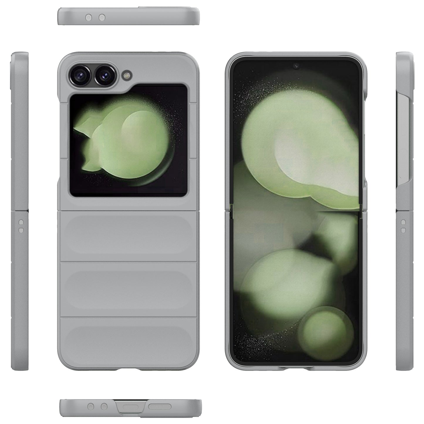 For Samsung Galaxy Z Flip6 5G Case Rugged Back Hard PC Phone Cover - Light Grey