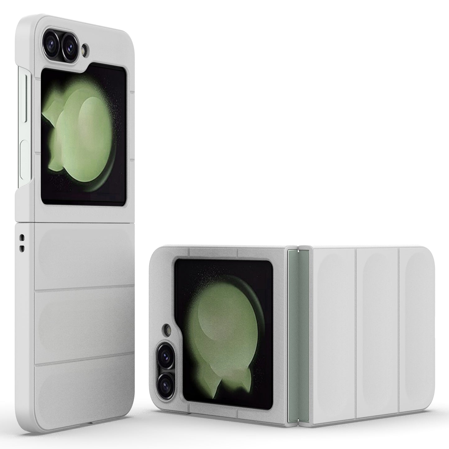 For Samsung Galaxy Z Flip6 5G Case Rugged Back Hard PC Phone Cover - White