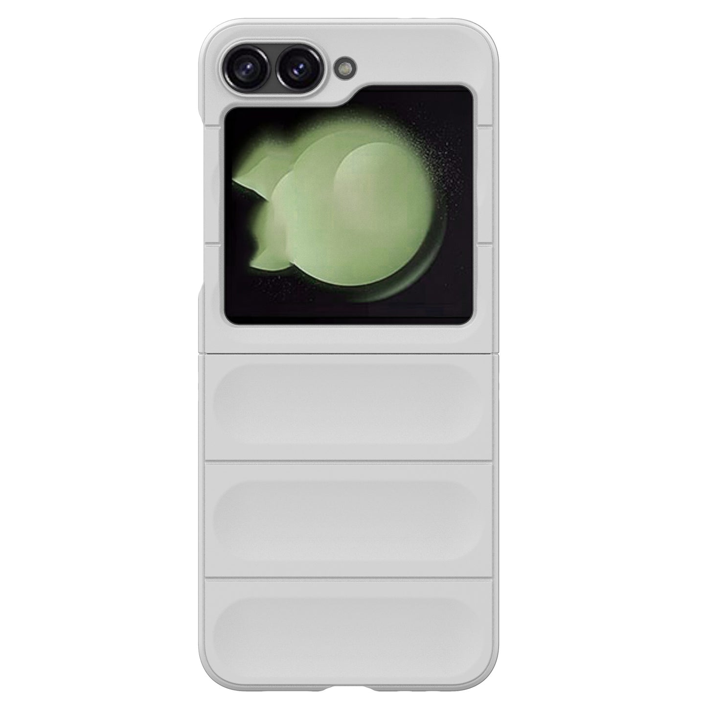 For Samsung Galaxy Z Flip6 5G Case Rugged Back Hard PC Phone Cover - White