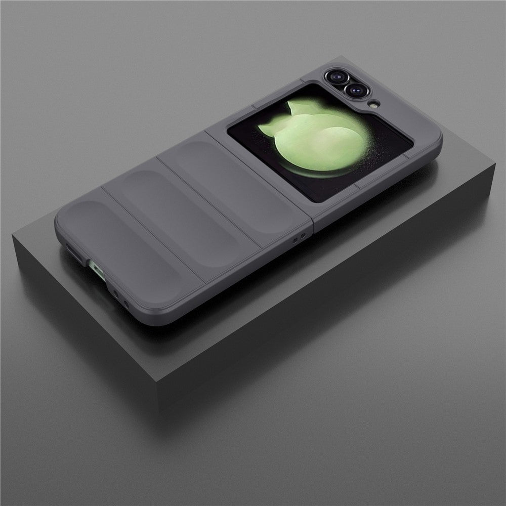For Samsung Galaxy Z Flip7 FE 5G / Z Flip6 5G Case Rugged Back Hard PC Phone Cover - Dark Grey