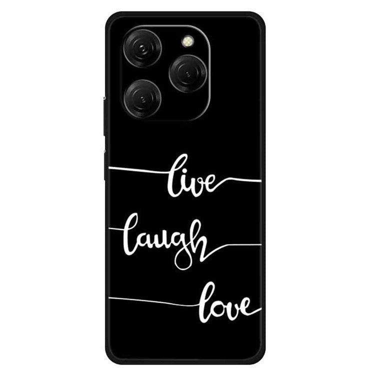 For TECNO Spark 20 Pro Case Soft TPU Mobile Phone Cover Pattern Printed - Live Laugh Love