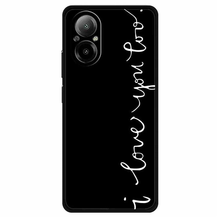 For Realme C67 4G TPU Case Pattern Printing Protective Phone Cover - I Love You Too
