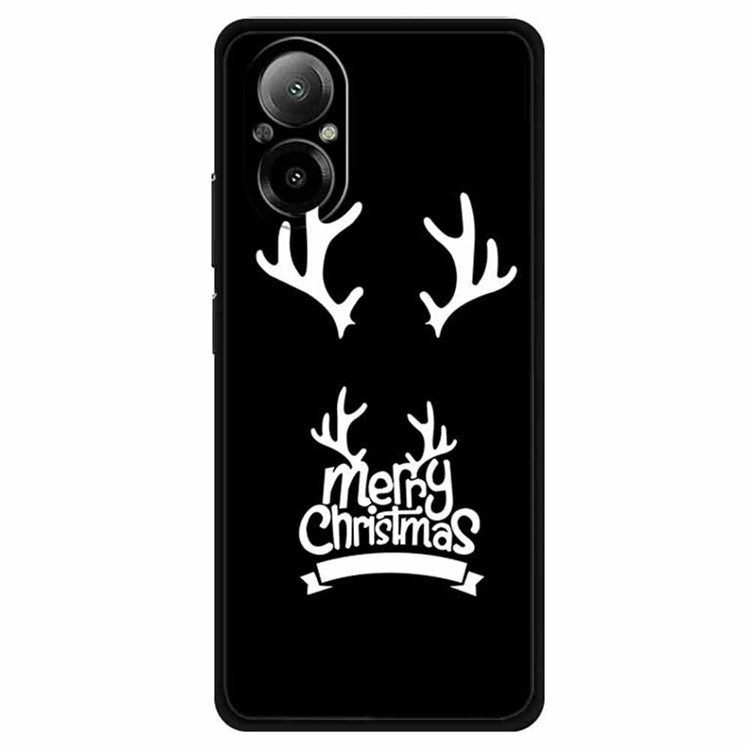 For Realme C67 4G TPU Case Pattern Printing Protective Phone Cover - Deer Horn