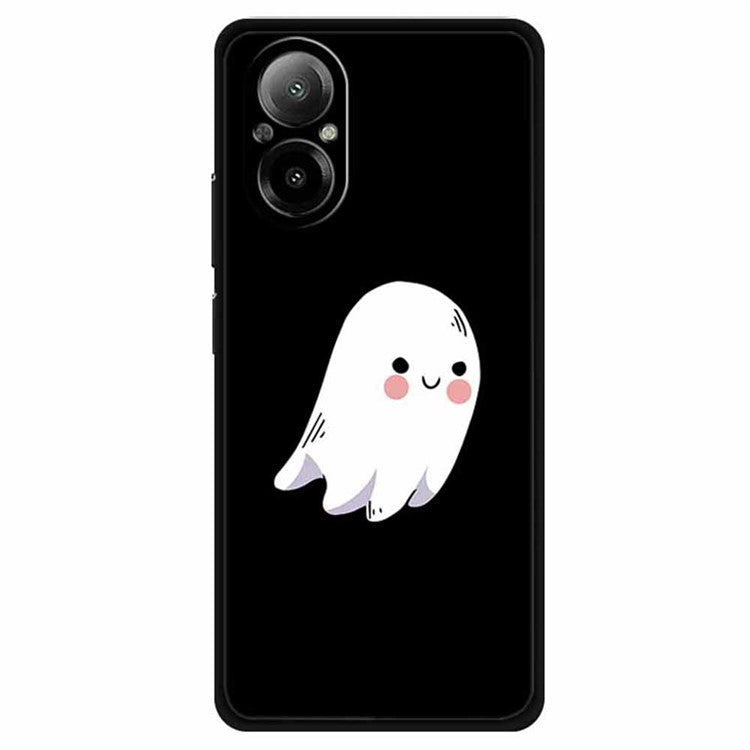 For Realme C67 4G TPU Case Pattern Printing Protective Phone Cover - Ghost