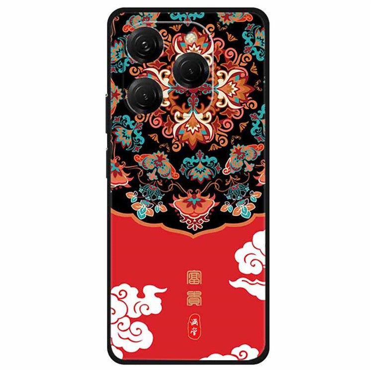 For TECNO Spark 20 Pro Case TPU Phone Cover Art Aesthetic Pattern - Wealthy Abundance