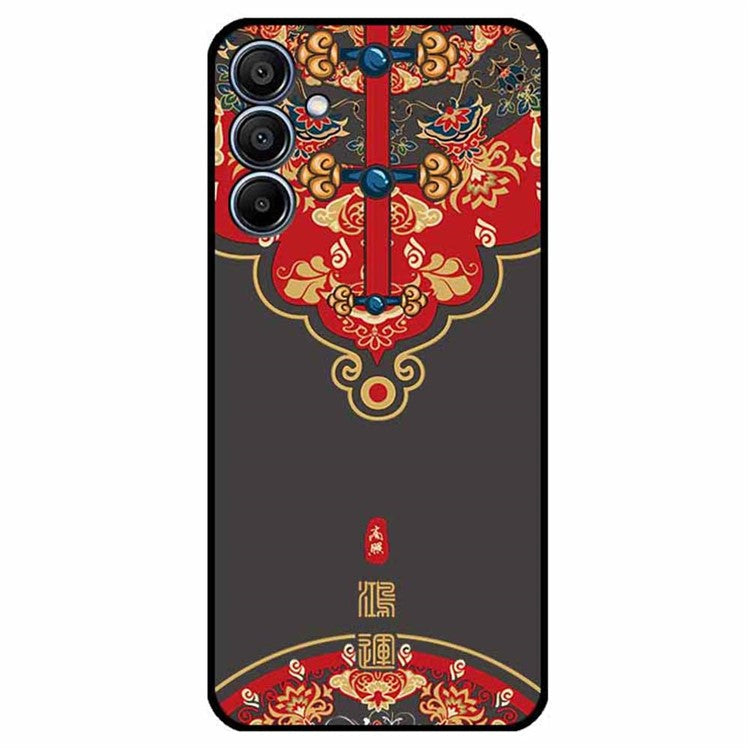For Samsung Galaxy F15 5G / M15 5G Case Ethnic Pattern Printing TPU Soft Phone Cover - Great Fortune Shines Brightly