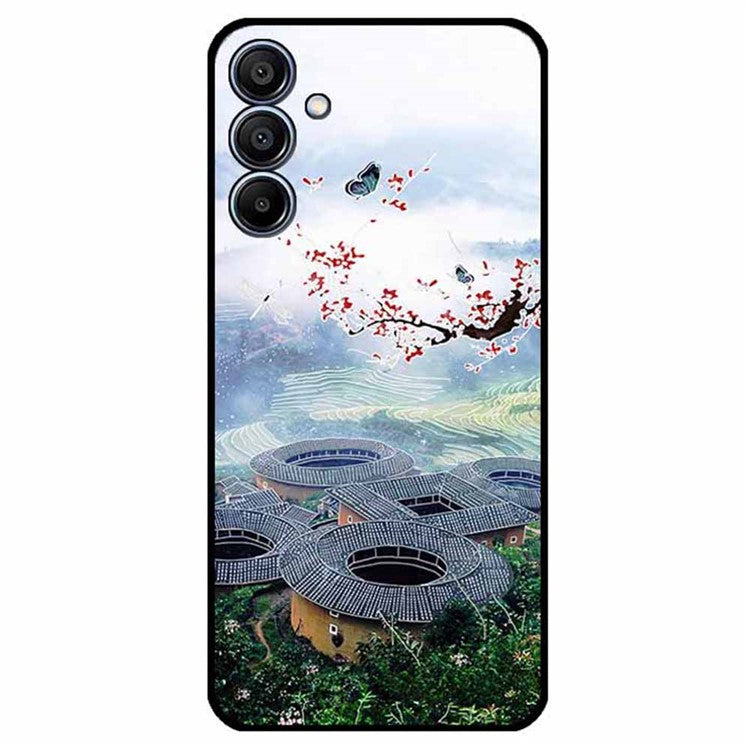 For Samsung Galaxy F15 5G / M15 5G Case Ethnic Pattern Printing TPU Soft Phone Cover - Hakka Earthen House