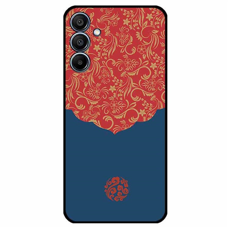For Samsung Galaxy F15 5G / M15 5G Case Ethnic Pattern Printing TPU Soft Phone Cover - Lace Auspicious Clouds