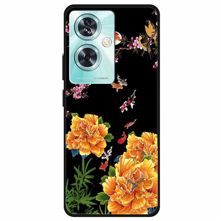 For OnePlus Nord N30 SE 5G Case Pattern TPU Phone Cover Anti-Scratch Protective - Birds and Flower