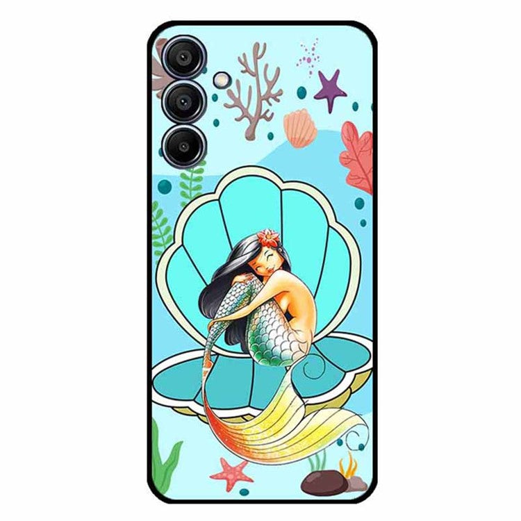 For Samsung Galaxy F15 5G / M15 5G Case Trendy Design TPU Phone Cover - Mermaid Clam