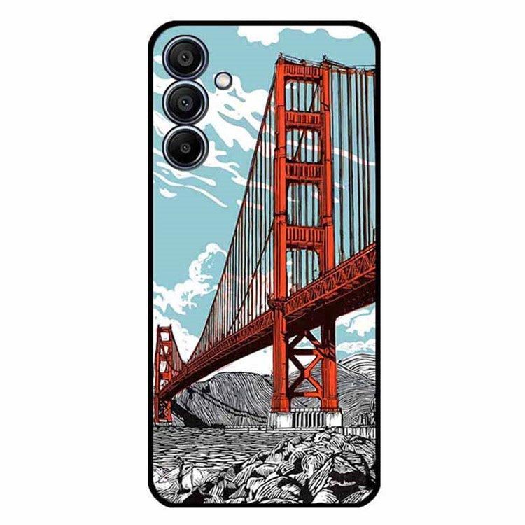 For Samsung Galaxy F15 5G / M15 5G Case Trendy Design TPU Phone Cover - Golden Gate Bridge