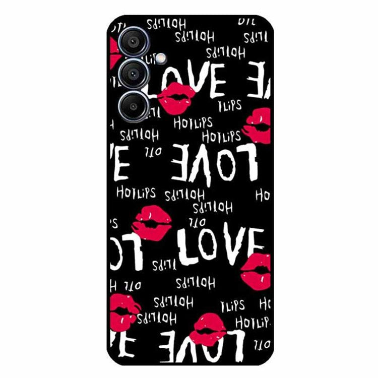 For Samsung Galaxy F15 5G / M15 5G Case Trendy Design TPU Phone Cover - Red Lips
