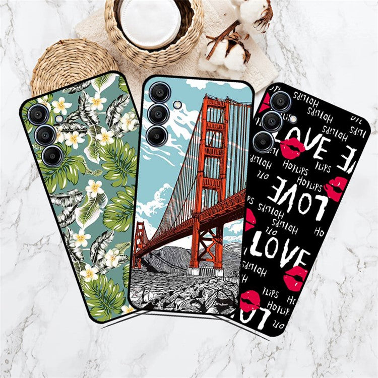 For Samsung Galaxy F15 5G / M15 5G Case Trendy Design TPU Phone Cover - Sketch Girl