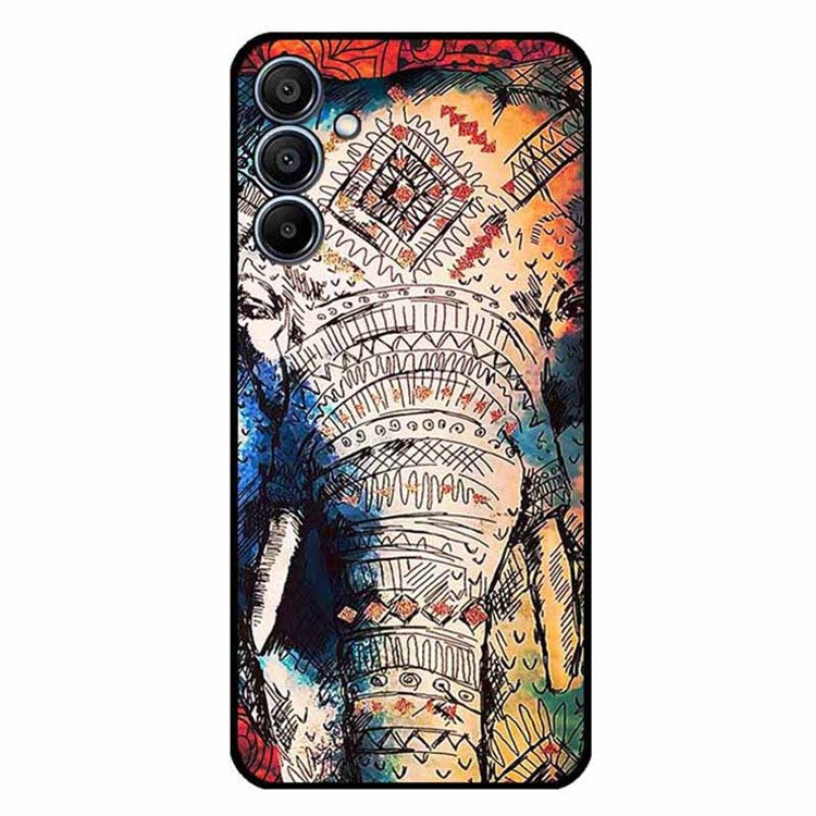 For Samsung Galaxy F15 5G / M15 5G Case Trendy Design TPU Phone Cover - Long-Nosed Elephant