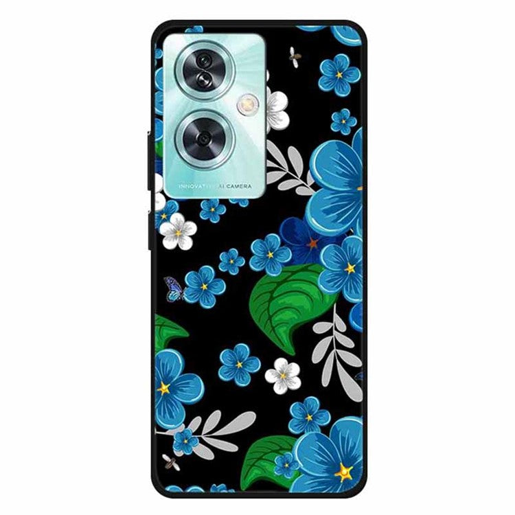 For OnePlus Nord N30 SE 5G Case Pattern Printed TPU Protective Phone Cover - Blue Flower