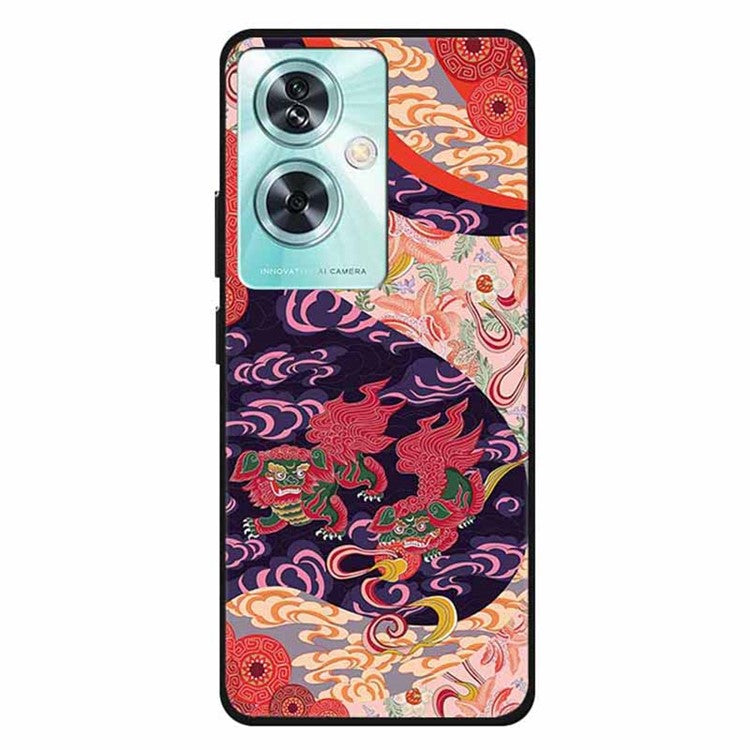 For OnePlus Nord N30 SE 5G Case Pattern Printed TPU Protective Phone Cover - Dual Lions in Clouds