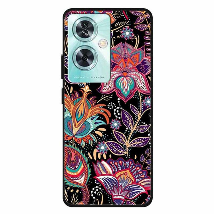 For OnePlus Nord N30 SE 5G Case Pattern Printed TPU Protective Phone Cover - Purple Leaf Flower