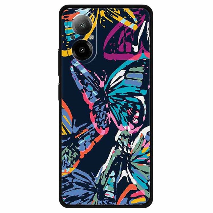 For Realme C67 4G Case Anti-scratch Pattern Printing Soft TPU Phone Cover - Splendid Butterfly